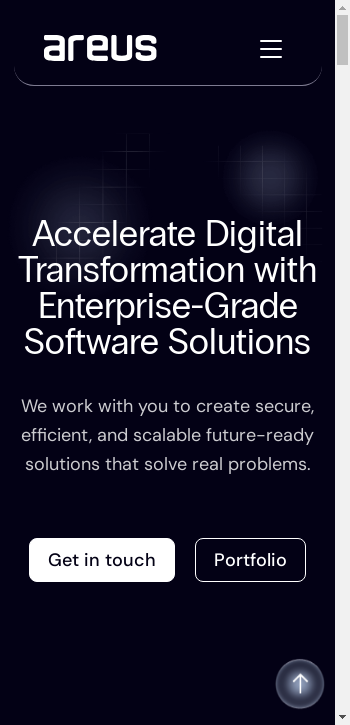 areusdev.com mobile screenshot b2b website scoring