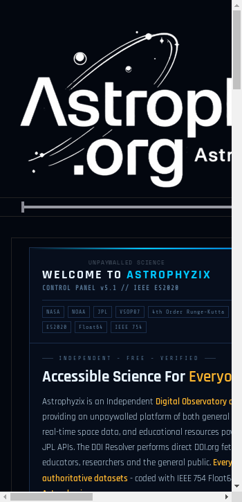 astrophyzix.org mobile screenshot b2b website scoring