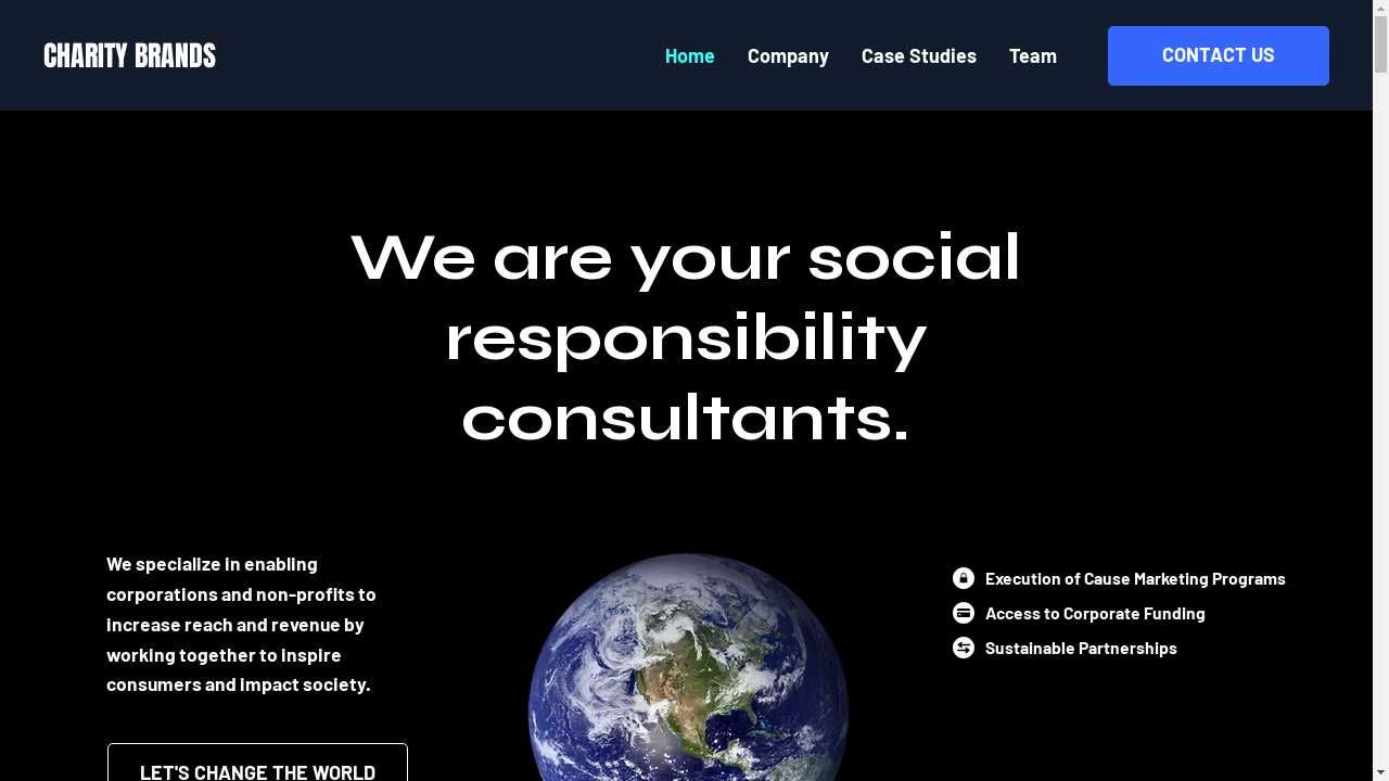 charitybrands.com desktop screenshot b2b webiste scoring