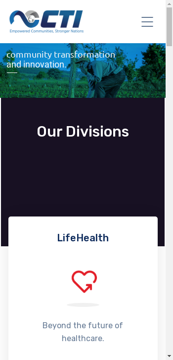 ctiafrica.com mobile screenshot b2b website scoring
