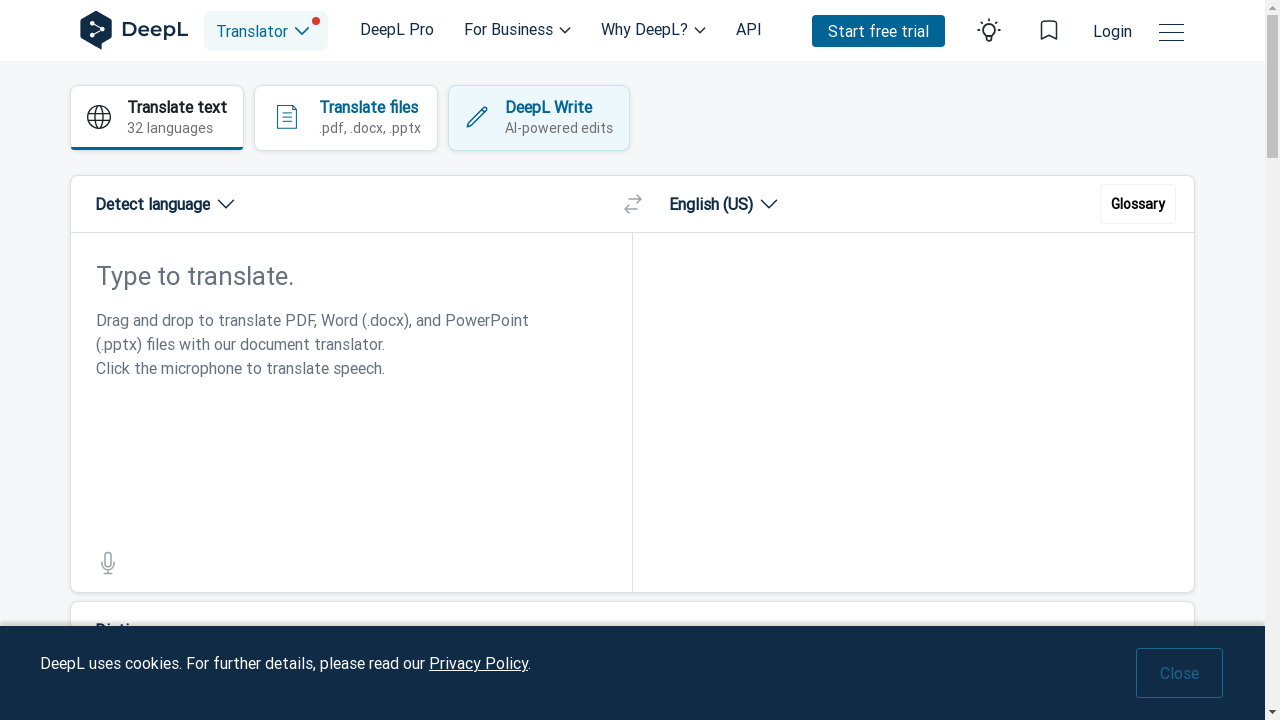 deepl.com desktop screenshot b2b webiste scoring