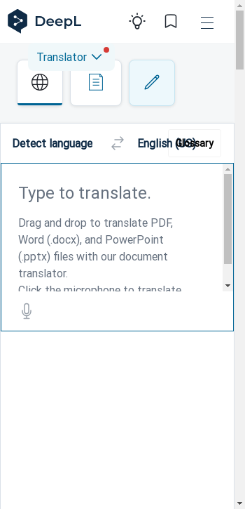 deepl.com mobile screenshot b2b website scoring