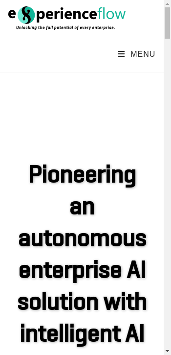experienceflow.ai mobile screenshot b2b website scoring