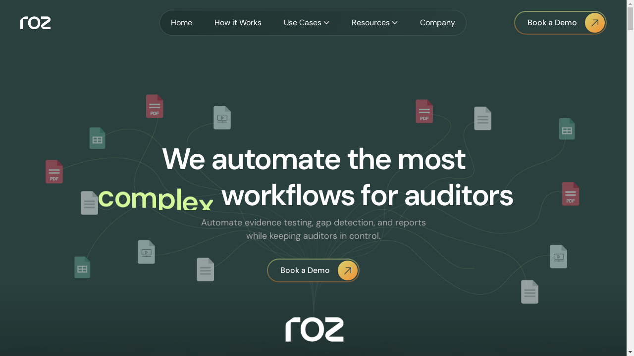 getroz.com desktop screenshot b2b webiste scoring
