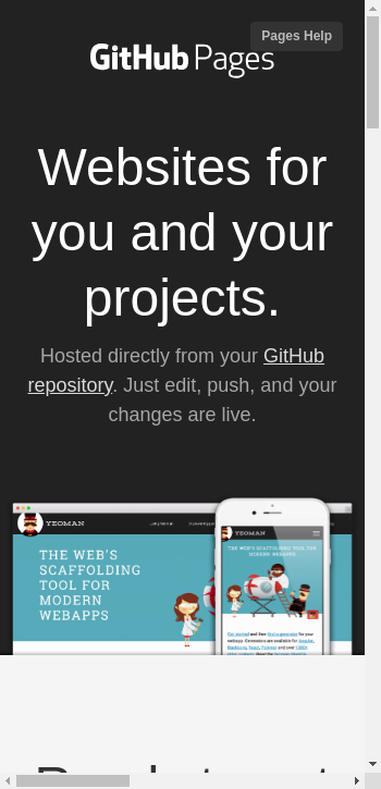 github.io mobile screenshot b2b website scoring