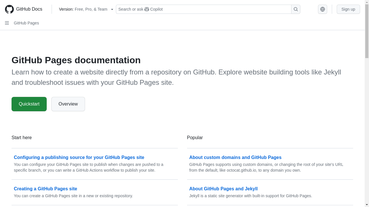 github.io desktop screenshot b2b webiste scoring