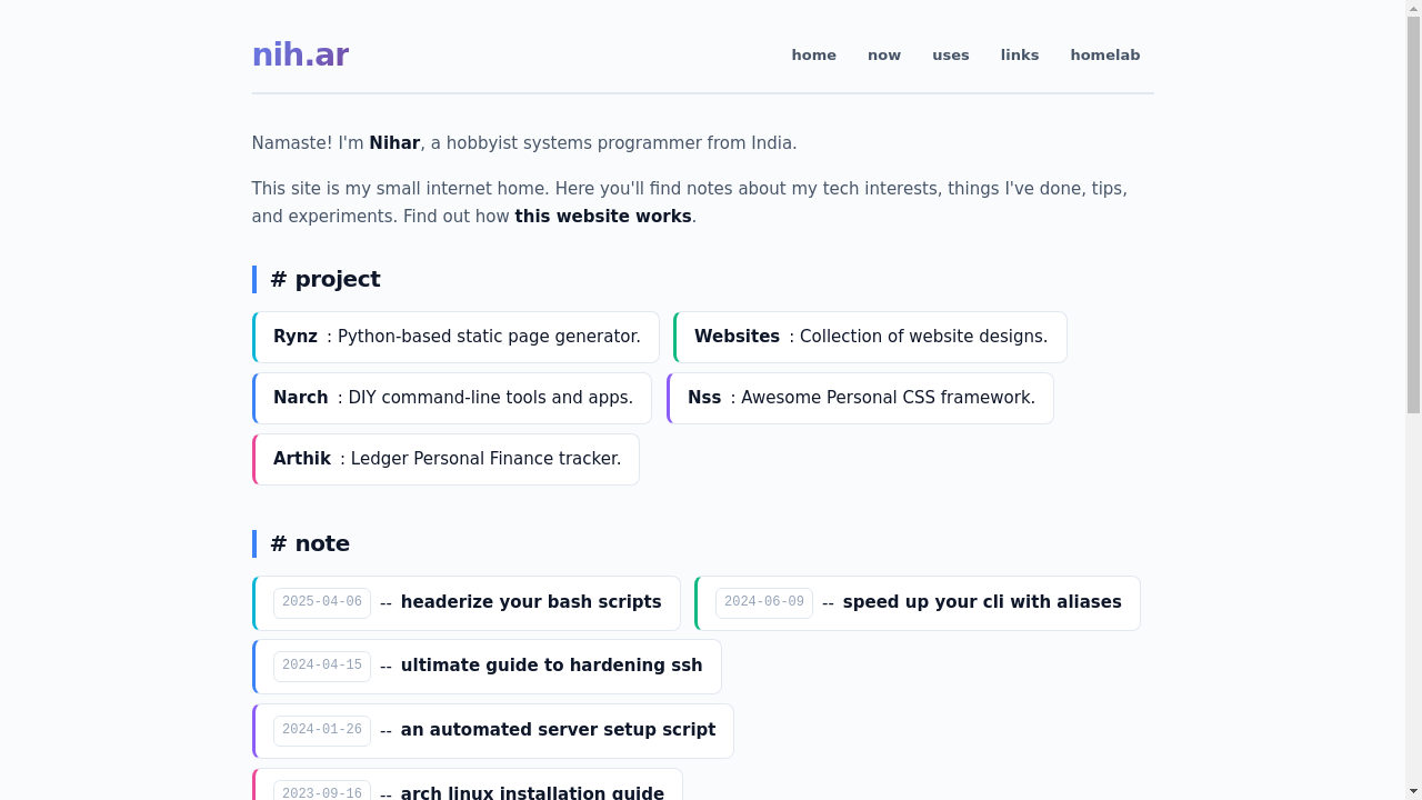 nih.ar desktop screenshot b2b webiste scoring