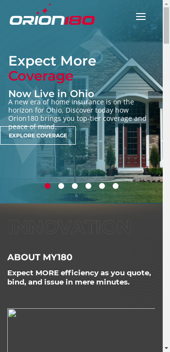 orion180.com mobile screenshot b2b website scoring