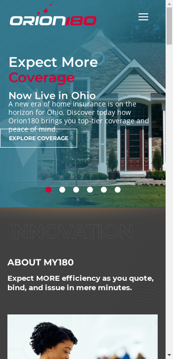 orion180.com mobile screenshot b2b website scoring