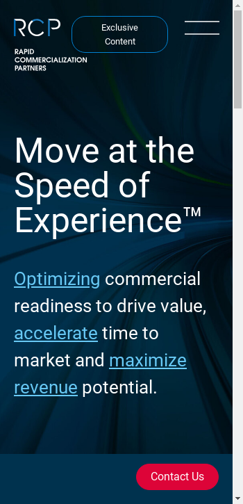 rcpbio.com mobile screenshot b2b website scoring