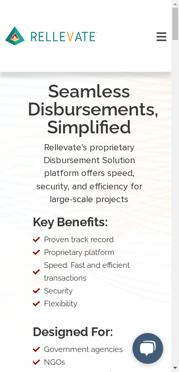 rellevate.com mobile screenshot b2b website scoring