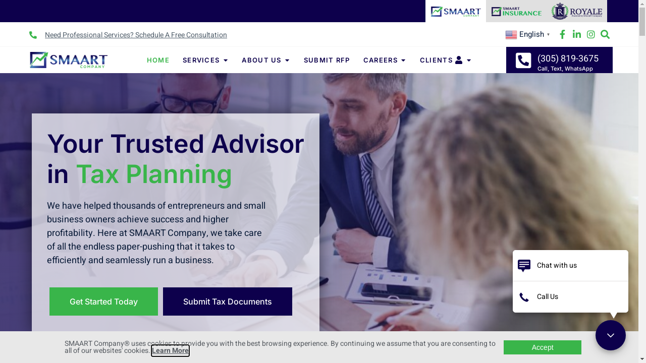 smaartcompany.com desktop screenshot b2b webiste scoring